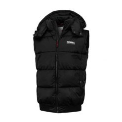 Kamizelka sportowa uniwersalna Pitbull West Coast Walpen bezrękawnik. Czarne kamizelki damskie PITBULL, l, bez wzorów, bez kaptura. Za 279.00 zł.