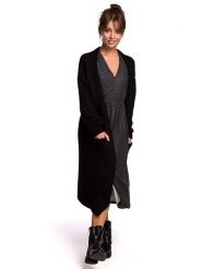 Be Wear Kardigan w kolorze czarnym rozmiar: onesize. Czarne kardigany damskie Be Wear, bez wzorów. Za 158.84 zł.