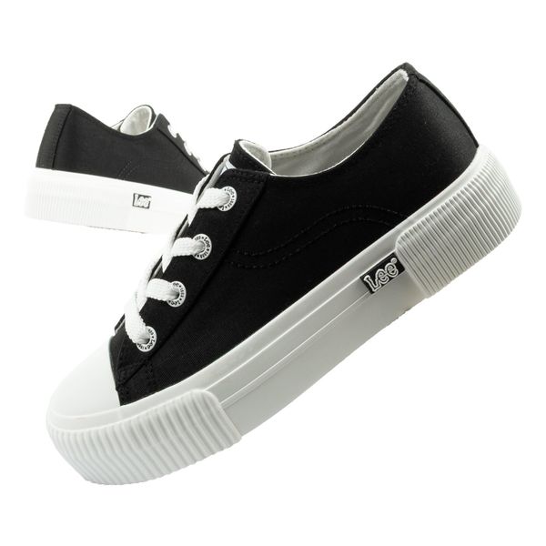 Buty sportowe trampki damskie Lee Isla. Czarne trampki damskie Lee, bez wzorów, z materiału, bez zapięcia. Za 119.00 zł.