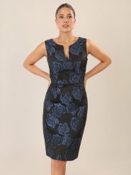 APART Sukienka w kolorze czarno-granatowym rozmiar: 44. Czarne sukienki damskie Apart, bez wzorów, bez ramiączek. Za 282.99 zł.