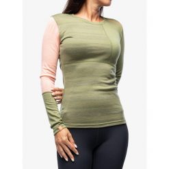 Bluza termiczna damska Ortovox 185 Rock N Wool Long Sleeve. Zielone bluzy damskie ORTOVOX, bez wzorów, bez kaptura. Za 420.99 zł.