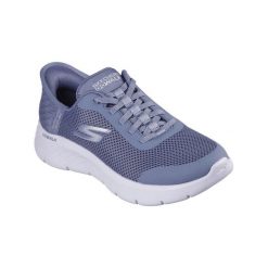 Tenisówki Skechers Model Slip-ins Go Walk Flex Kolor Niebieski. Niebieskie trampki damskie Skechers, bez wzorów, z tkaniny, bez zapięcia. Za 299.00 zł.