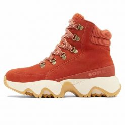 Buty Sorel Kinetic™ Impact Conquest Plus Wp Damskie. Czerwone obuwie trekkingowe damskie Sorel, z gumy, bez zapięcia. Za 585.99 zł.
