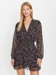 Liu Jo Sukienka codzienna MF3345 T3607 Czarny Regular Fit. Czarne sukienki damskie Liu Jo, bez wzorów, z syntetyku, bez ramiączek. Za 1,329.00 zł.