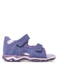 Lasocki Kids Sandały CI12-2566-11A Fioletowy. Fioletowe sandały dziewczęce Lasocki Kids, z nubiku, bez obcasa, bez zapięcia. Za 139.99 zł.