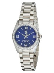 U.S. Polo Assn. Zegarek kwarcowy w kolorze srebrno-niebieskim rozmiar: onesize. Szare, analogowe zegarki damskie U.S. Polo Assn., metalowe. Za 295.86 zł.