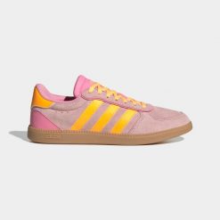 Sneakersy damskie ADIDAS Breaknet Sleek. Brązowe obuwie sportowe damskie Adidas, z kauczuku, bez zapięcia, trekkingowe. Za 189.99 zł.