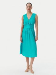 Liu Jo Sukienka koktajlowa WA5176 T5973 Turkusowy Regular Fit. Niebieskie sukienki damskie Liu Jo, bez wzorów, z syntetyku, wizytowe, bez ramiączek. Za 417.99 zł.