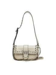 PINKO Torebka Love One Mini Slouchy Fl PE 25 PLTT 104340 A28D Beżowy. Brązowe torebki wieczorowe damskie Pinko, bez wzorów, ze skóry, bez dodatków. Za 1,109.00 zł.