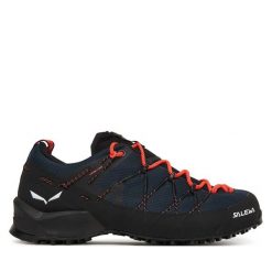 Trekkingi Salewa. Niebieskie obuwie trekkingowe damskie Salewa, bez zapięcia. Za 819.99 zł.