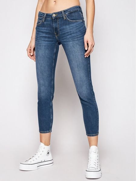 Lee Jeansy Scarlett L526QDTN 112111825 Granatowy Skinny Fit. Niebieskie jeansy damskie Lee. Za 249.99 zł.