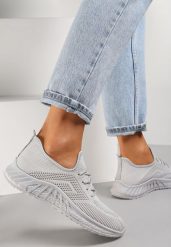 Szare Buty Sportowe Bemostom. Szare obuwie sportowe casual damskie Renee, z jeansu, na fitness i siłownię. Za 39.99 zł.