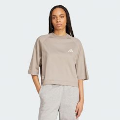 Koszulka Mercedes - AMG Petronas Formula One Team Premium Sweat. Brązowe bluzki damskie Adidas, l, bez wzorów, bez kołnierzyka, bez ramiączek. Za 239.00 zł.
