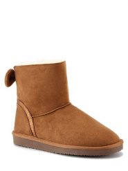 ISLAND BOOT Botki zimowe "Massey" w kolorze jasnobrązowym rozmiar: 37. Brązowe botki damskie Island Boot, na zimę, z materiału, bez obcasa, bez zapięcia. Za 135.81 zł.