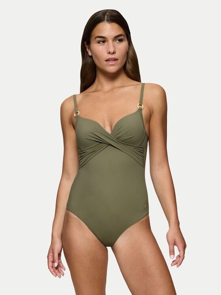 Triumph Strój kąpielowy Summer Twist 10222265 Zielony. Zielone stroje jednoczęściowe Triumph, bez wzorów, z syntetyku. Za 202.30 zł.