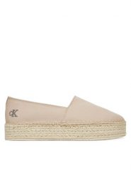 Calvin Klein Jeans Espadryle Flatform Esdparille Mg/Hdw YW0YW01737 Różowy. Czerwone espadryle damskie Calvin Klein Jeans, bez wzorów, z jeansu, bez obcasa. Za 189.99 zł.