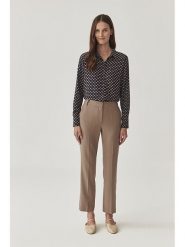 TATUUM Spodnie chino w kolorze szarobrązowym rozmiar: 40. Brązowe spodnie materiałowe damskie TATUUM, bez wzorów. Za 161.73 zł.