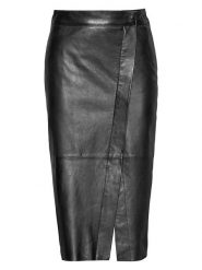 Bugatti Skórzana spódnica w kolorze czarnym rozmiar: 44. Czarne spódnice damskie Bugatti, bez wzorów, ze skóry, midi. Za 695.99 zł.