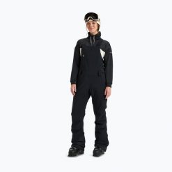 Spodnie snowboardowe damskie ROXY Gore-Tex Stretch Prism Bib. Czarne spodnie sportowe damskie Roxy, na zimę, bez wzorów, z gore-texu, narciarskie, gore-tex. Za 1,039.00 zł.