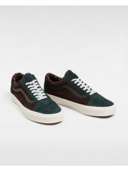 Vans Skórzane sneakersy w kolorze brązowo-zielonym rozmiar: 36,5. Brązowe obuwie sportowe damskie Vans, bez zapięcia. Za 132.05 zł.