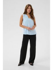 Cream Bluzka w kolorze błękitnym rozmiar: 42. Niebieskie bluzki damskie Cream, bez wzorów, z wiskozy, bez kołnierzyka, bez ramiączek. Za 60.99 zł.