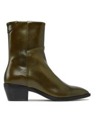 Gant Botki St Broomly Mid Boot 27541375 Zielony. Zielone botki damskie Gant, ze skóry, bez obcasa, na słupku, bez zapięcia. Za 879.99 zł.
