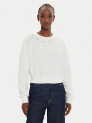 ONLY Bluza Suzi 15331166 Biały Regular Fit. Białe bluzy damskie Only, xl, bez wzorów, z bawełny, bez kaptura. Za 89.99 zł.