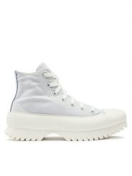 Converse Botki Chuck Taylor All Star Lugged 2.0 A04632C Błękitny. Niebieskie botki damskie Converse, z materiału, retro, bez obcasa, na płaskiej podeszwie, bez zapięcia. Za 379.99 zł.