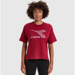 Koszulka damska DIADORA L.T-SHIRT SS LUSH. Niebieskie koszulki damskie Diadora, l, bez wzorów, bez kołnierzyka, bez ramiączek. Za 39.99 zł.