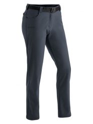 Maier Sports Spodnie softshellowe "Perlit" w kolorze granatowym rozmiar: 48. Niebieskie spodnie dresowe damskie Maier Sports, bez wzorów, z materiału, outdoorowe. Za 236.61 zł.