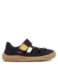 Froddo Sandały Barefoot Elastic Sandal G3150262 S Granatowy. Niebieskie sandały chłopięce Froddo, ze skóry, bez zapięcia. Za 219.99 zł.