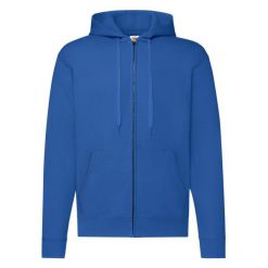 Klasyczna Kurtka Z Kapturem Dla Dorosłych Unisex. Niebieskie kurtki damskie Fruit of the Loom, s, bez wzorów, z kapturem. Za 135.99 zł.