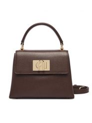 Furla Torebka 1927 Mini Top Handle WB00109 ARE000 4284S Brązowy ciemny. Brązowe kuferki damskie Furla, ze skóry, bez dodatków. Za 1,779.00 zł.