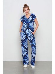 &Co Woman Koszulka "Lucia" w kolorze granatowo-niebieskim rozmiar: M. Niebieskie koszulki damskie &Co Woman, m, bez wzorów, bez kołnierzyka, bez ramiączek. Za 109.52 zł.