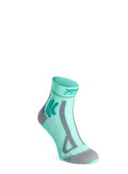 Skarpety biegowe damskie X-Socks Trail Run Energy 4.0. Zielone skarpetki damskie X Socks, bez wzorów, z elastanu. Za 70.00 zł.
