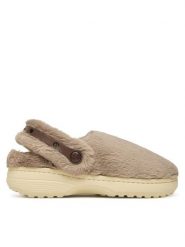 Crocs Kapcie Classic Unfurgettable Clog 211116 Beżowy. Brązowe kapcie damskie Crocs, z materiału. Za 219.99 zł.