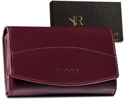 Portfel damski skórzany R-RD-36-GCL Plum. Portfele damskie ROVICKY, bez wzorów. Za 85.99 zł.