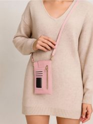 Saszetka - różowy. Czerwone nerki i saszetki damskie Sinsay, bez wzorów. Za 19.99 zł.