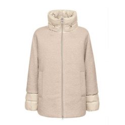 Kurtka GEOX W CALITHE Biały. Białe kurtki damskie Geox, bez wzorów, z tkaniny, bez kaptura. Za 613.99 zł.