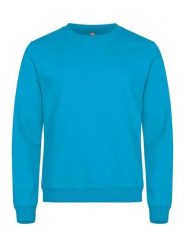 Clique Basic Roundneck bluza unisex turkusowa, 65% poliester/35% bawełna –. Niebieskie bluzy damskie CLIQUE, xl, bez wzorów, z bawełny, bez kaptura. Za 157.03 zł.