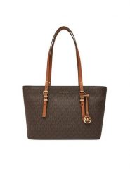 MICHAEL Michael Kors Torebka Quinn 30T5GQNT2B Brązowy. Brązowe shopper bag MICHAEL Michael Kors, bez wzorów, ze skóry, bez dodatków. Za 899.99 zł.