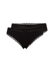 Snocks Stringi w 2-paku Kobiety Bawełna czarny, M. Czarne stringi Snocks, bez wzorów, z bawełny. Za 99.95 zł.
