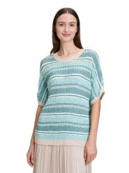 BETTY & CO Sweter w kolorze błękitno-biało-turkusowym rozmiar: 44. Niebieskie swetry klasyczne damskie Betty & Co, ze splotem, bez kołnierzyka. Za 126.99 zł.