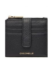Coccinelle Portfel MW5 Metallic Soft E2 MW5 11 F7 01 Czarny. Czarne portfele damskie Coccinelle, bez wzorów, ze skóry. Za 499.99 zł.