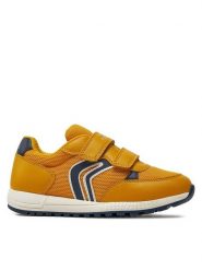 Geox Sneakersy J Alben Boy J459EC 01454 C2PF4 S Żółty. Żółte buty sportowe chłopięce Geox, z meshu, bez zapięcia. Za 139.99 zł.
