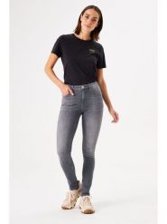 Garcia Dżinsy "Celia" - Skinny fit - w kolorze szarym rozmiar: W30. Szare jeansy damskie Garcia, z podwyższonym stanem. Za 195.99 zł.