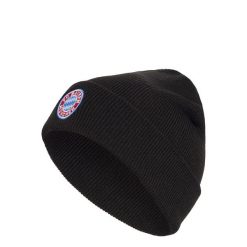 Wełniana czapka FC BAYERN MONACHIUM. Czarne czapki damskie Adidas, na zimę, bez wzorów, z dzianiny. Za 119.00 zł.