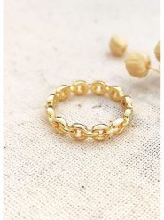 Miu Silver Pozłacany pierścionek rozmiar: 52. Szare pierścionki damskie Miu Silver, pozłacane. Za 69.99 zł.