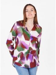 KEY LARGO Bluzka w kolorze fioletowo-oliwkowym rozmiar: XL. Brązowe bluzki damskie KEY LARGO, xl, bez wzorów, z wiskozy, bez kołnierzyka, bez ramiączek. Za 56.53 zł.