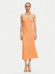 Bardot Sukienka koktajlowa Adoni 57998DB1 Pomarańczowy Regular Fit. Brązowe sukienki damskie Bardot, bez wzorów, z bawełny, wizytowe, bez ramiączek. Za 289.99 zł.